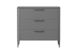 Комод Type oak 3 ящика ширина 90 см (серый)
