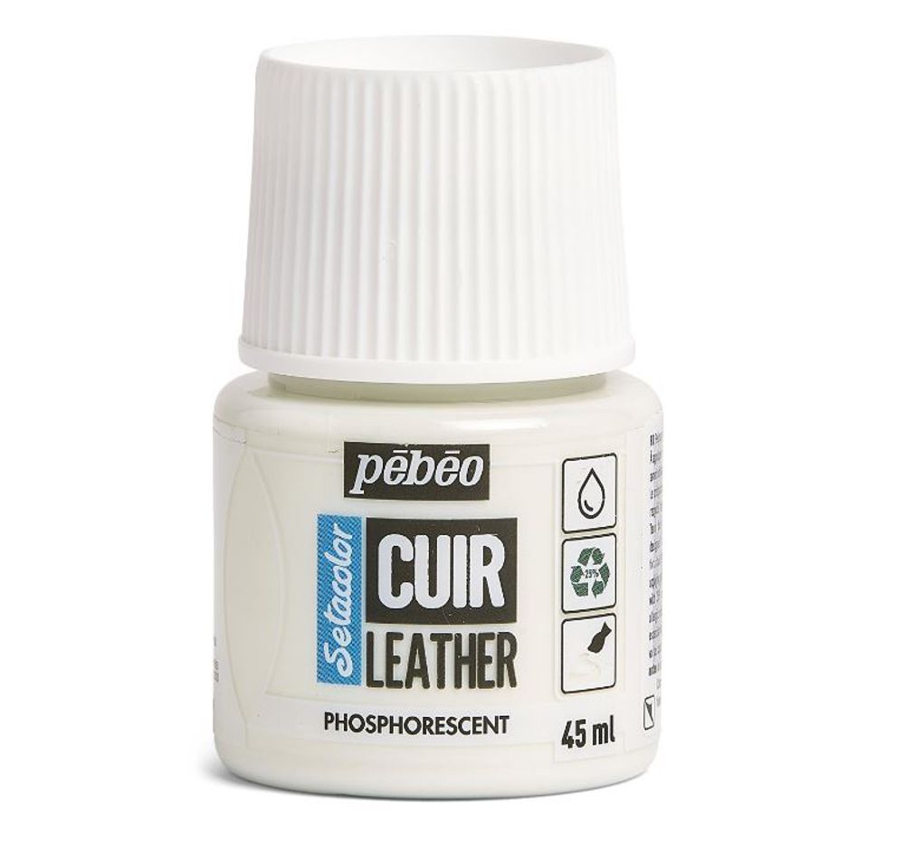 Краска по коже Setacolor 45 мл, 295649 Фосфоресцентный, Pebeo, 295649 Краска по коже Setacolor 45 мл, 295649 Фосфоресцентный, Pebeo, 295649