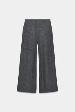 ZARA БРЮКИ ИЗ МЯГКОЙ ТКАНИ, ТЕМНО-СЕРЫЙ