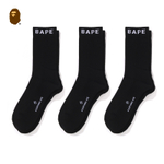 A Bathing Ape Bathing Ape Crew Носки черный
