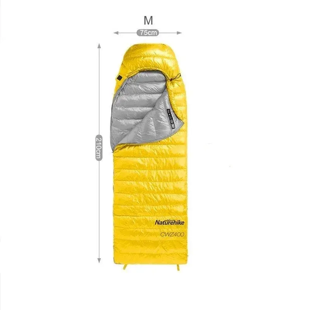 СПАЛЬНЫЙ МЕШОК ПУХОВЫЙ NATUREHIKE CWZ400 NH19W400-Z M