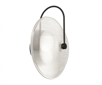 08438-2,19(21) Настенный светильник Мелисса черный/прозрачный d25 h30 Led 12W (4000K). ТМ Kink Light