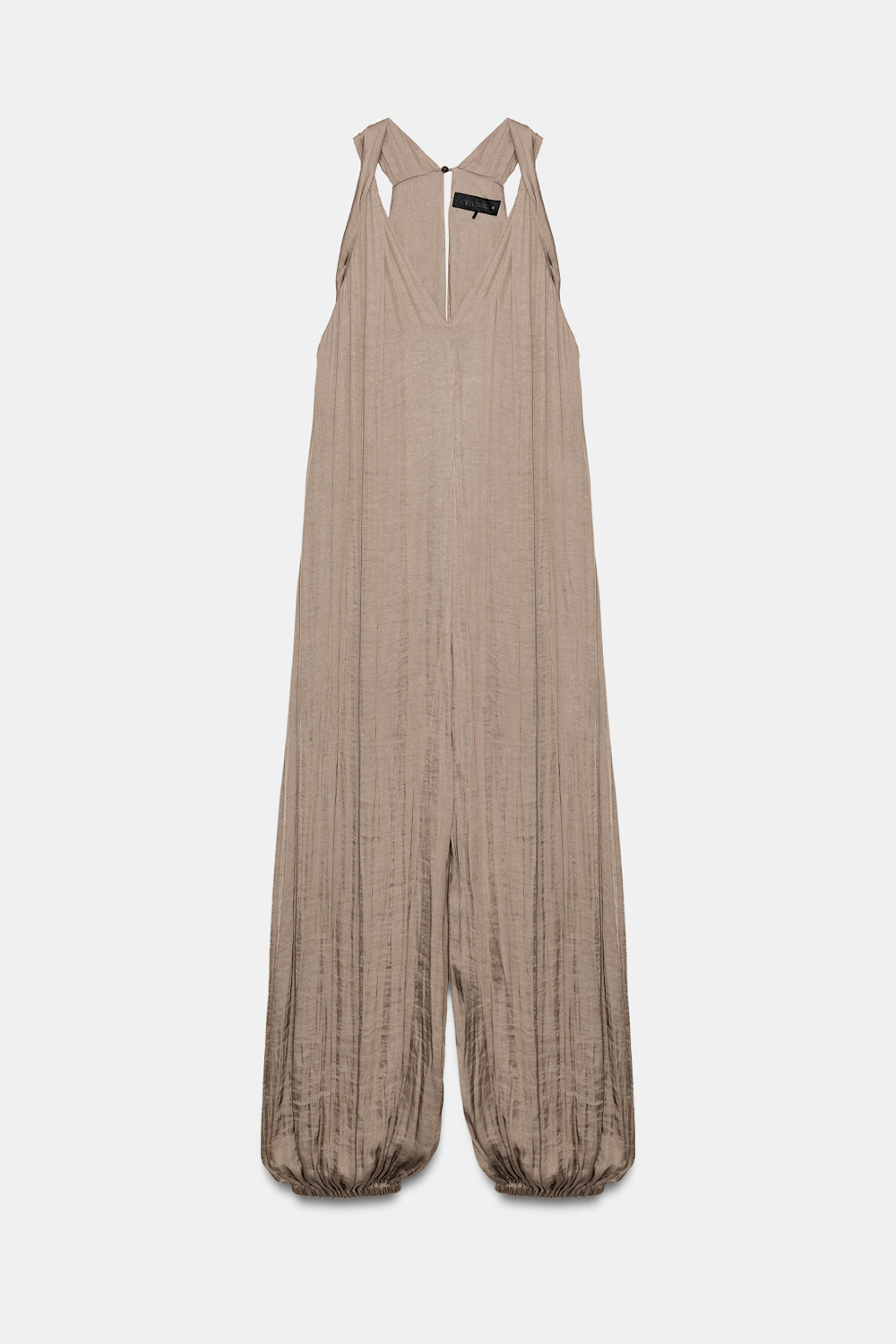 САТИНОВЫЙ КОМБИНЕЗОН С БРЮКАМИ-БАЛЛОНАМИ — ZARA