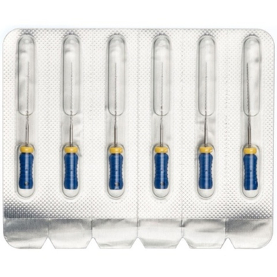 Pro-Endo H-Files (25мм) №30 (6шт.) Про-Эндо Аш-файлы, каналорасширители ручные