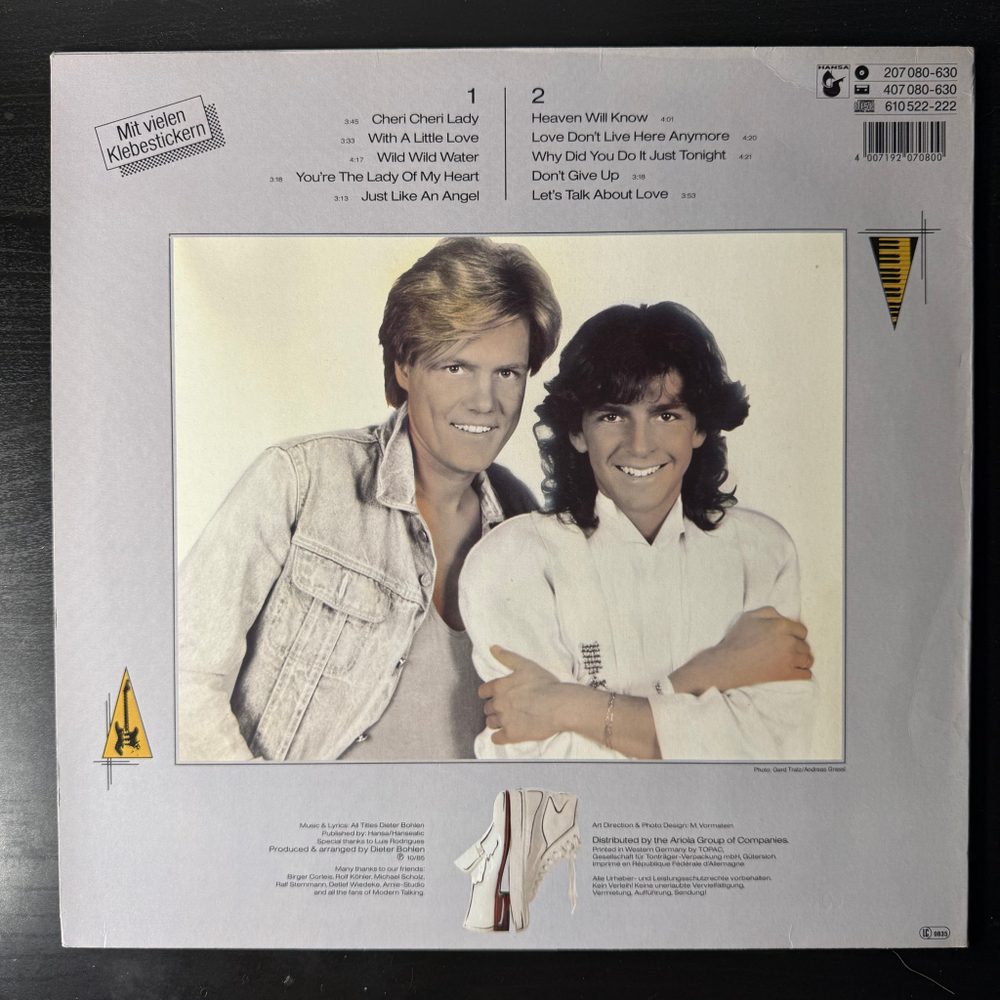 Modern Talking ‎– Let's Talk About Love (Европа 1985г.)
