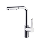 Смеситель для кухни с выдвижной лейкой и поворотным изливом KITCHEN 381901H1MC