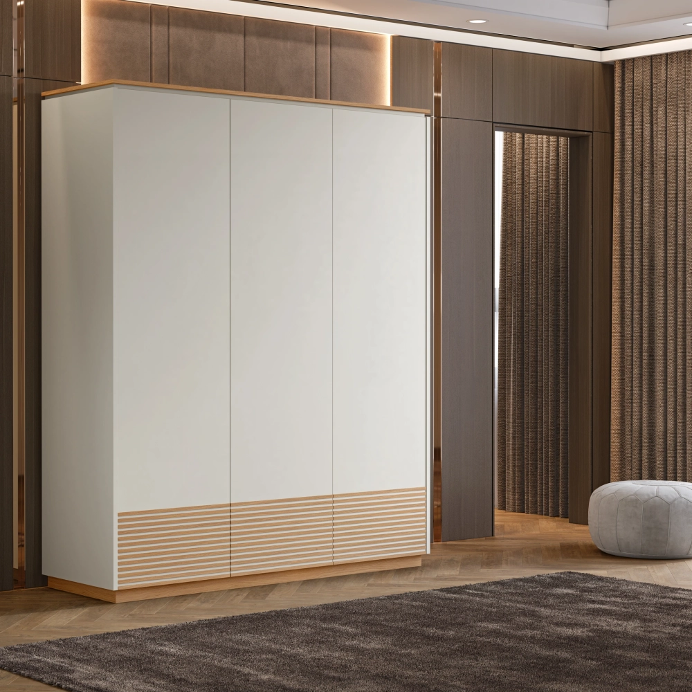 Шкаф NOA 2066 Neutro/Lacado Branco IDC Mobiliario