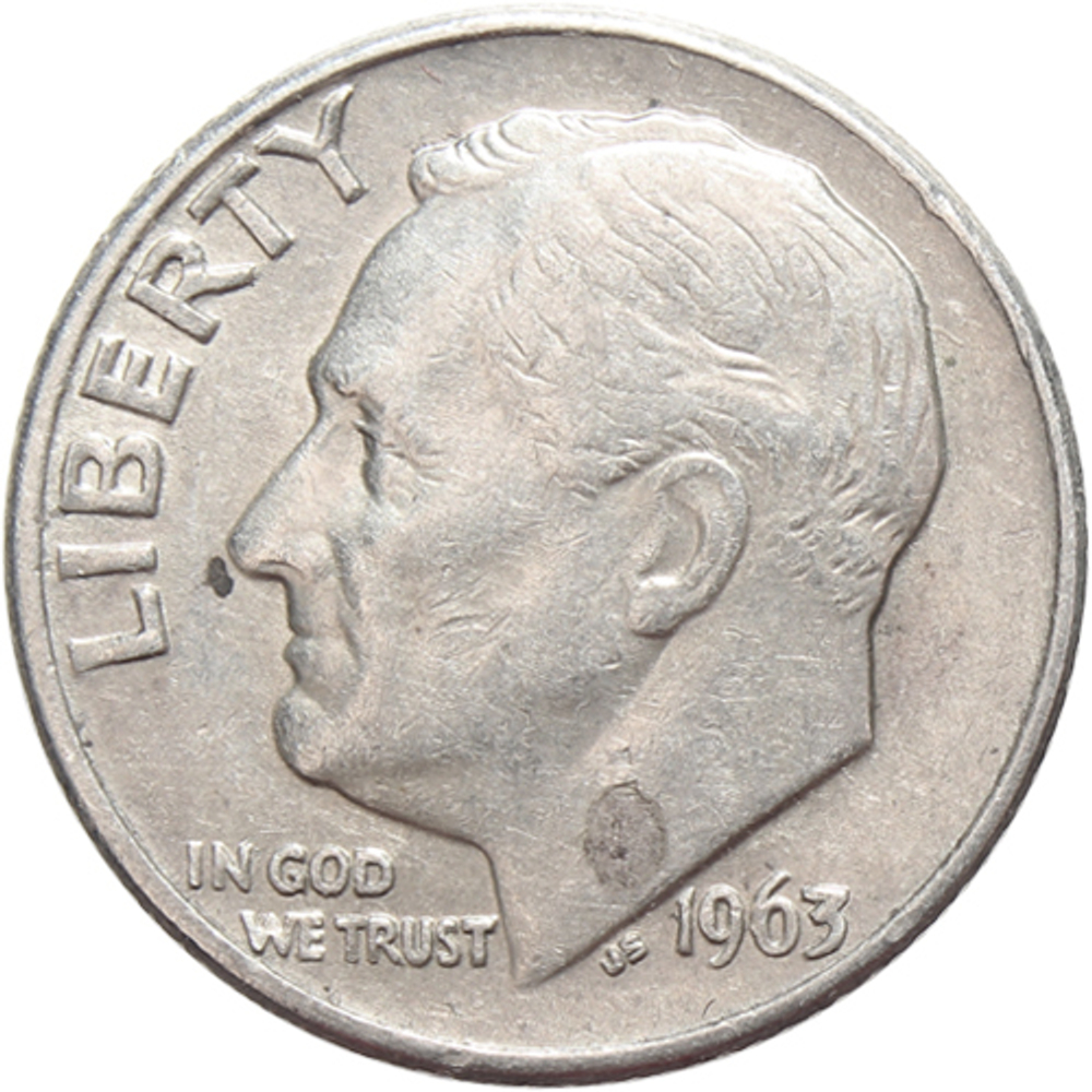 1 дайм (10 центов) 1963. США (D) VF