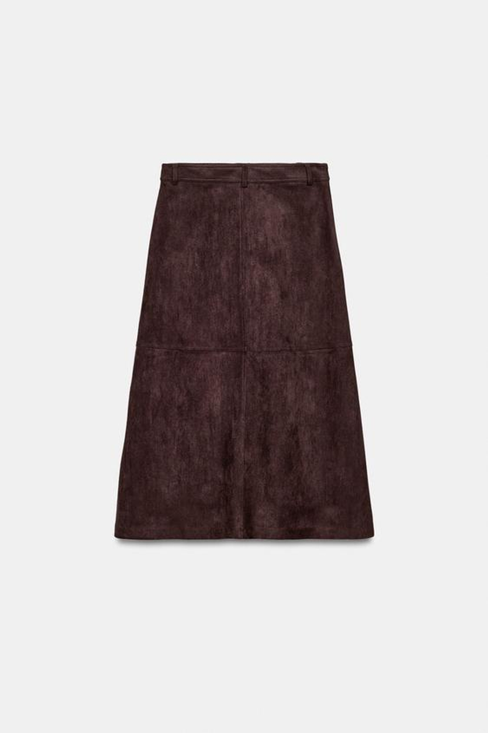 Юбка из искусственного замша с воланами - ZARA
