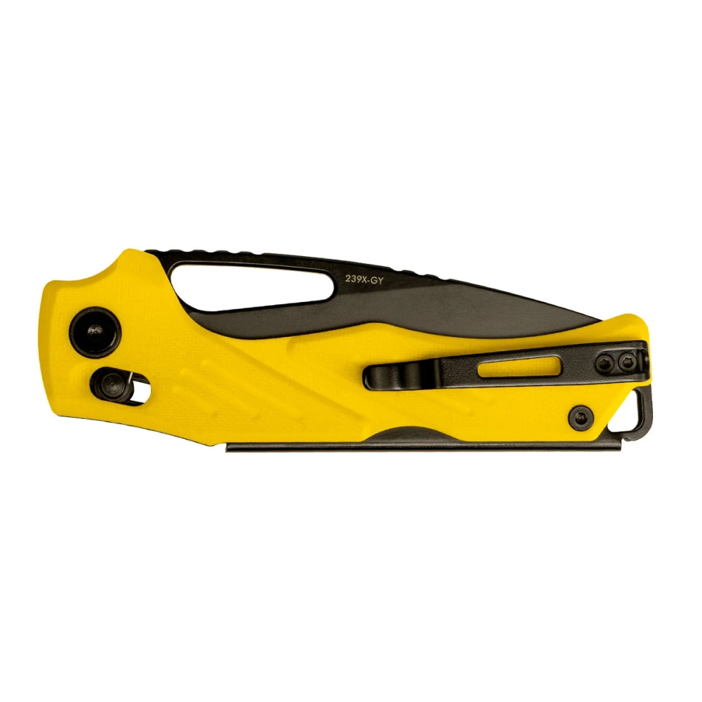 Нож складной SRM 239X-GY Mirage Blackwash (14C28N, Yellow G10)
