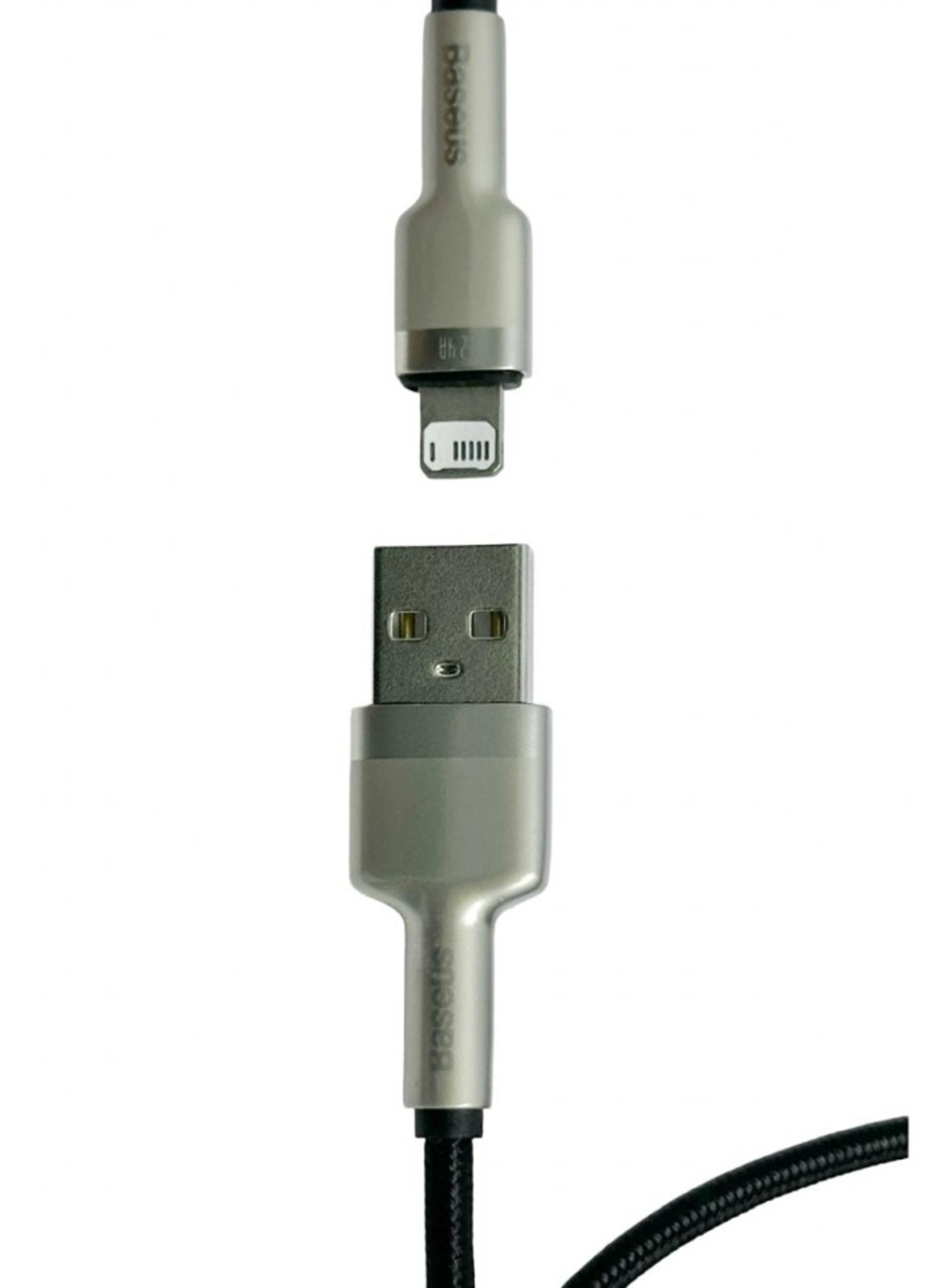 Usb Кабель-зарядка Lightning Baseus Cafule Metal 2м (CALJK-B01) черный