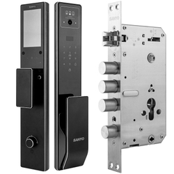 Автоматический умный замок с влагозащитой и сканом лица (Face ID) Sanyo D300 Tuya