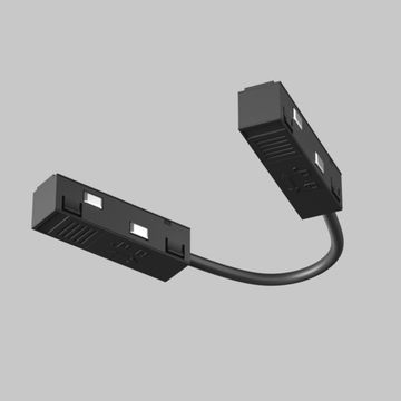 Коннектор питания угловой гибкий 15 см TRA034CPC-42B-15-1 чёрный Exility Maytoni