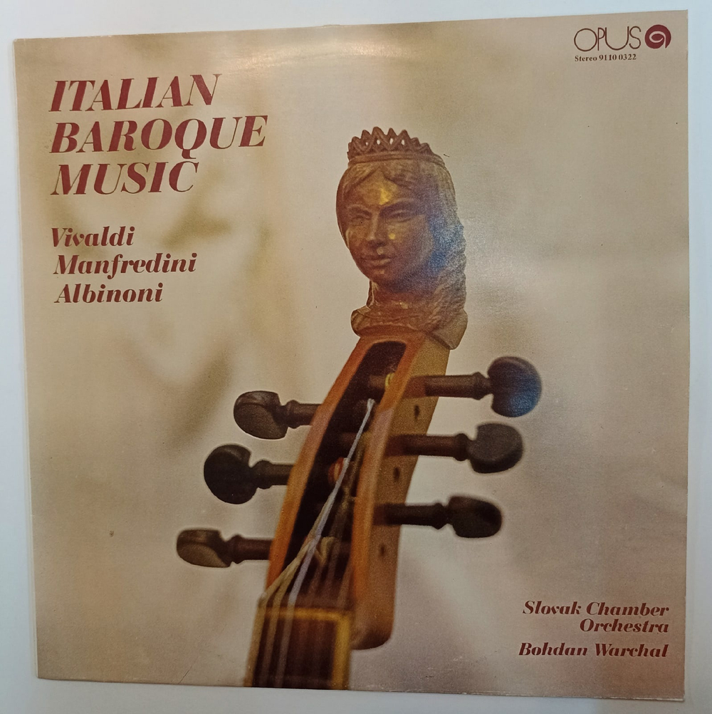 Bohdan Warchal, Slovak Chamber Orchestra,  Vivaldi,  Manfredini,  Albinoni Italian Baroque Music