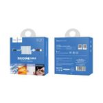 Кабель HOCO X21 USB (m)-microUSB (m) 1.0м 2.0A силикон белый (1/29/174)
