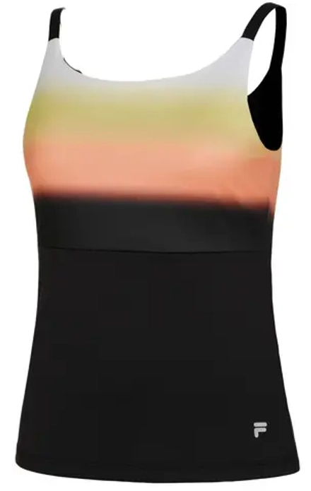 Топ теннисный Fila Austarlian Open Willow Tank Top - black/sunset