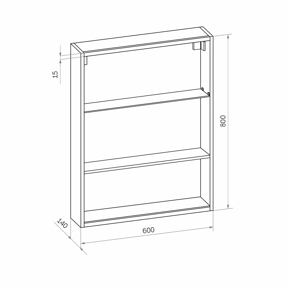 Зеркала-шкафы Reflexion Box RF2422WH