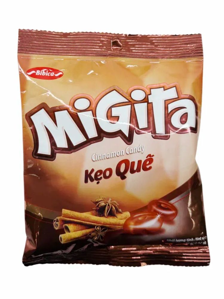 Конфеты леденцовые Bibica Migita со вкусом корицы 70 г x 4 шт