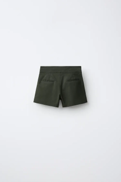 ZARA ШОРТЫ С ПУГОВИЦАМИ, ХАКИ