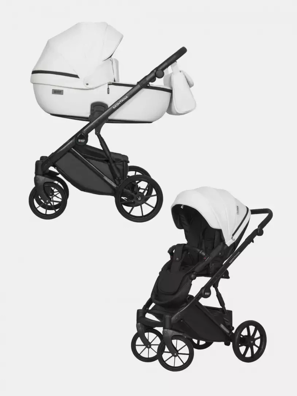 Коляска MONTANA ECCO (2 в 1) (RIKO BASIC) 11 White (белый)