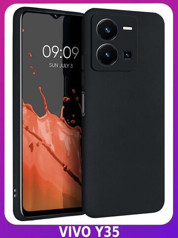 Мягкий Soft Touch чехол из силикона для VIVO Y35 с бархатной подкладкой