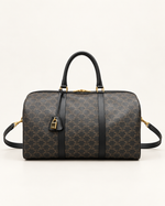 Дорожная сумка Celine, чёрная — вид спереди