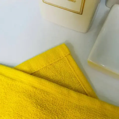 Полотенце махровое 50*80см «Comfort» цвет канареечный 03-010, плотность 300гр/м2 TJ, с петелькой-подвесом