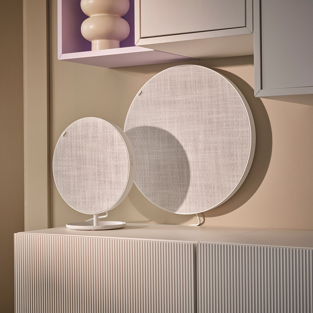 IKEA SOLSKYDD  (ИКЕА СОЛСКИДД)  -  Bluetooth-колонка - белая 45 см