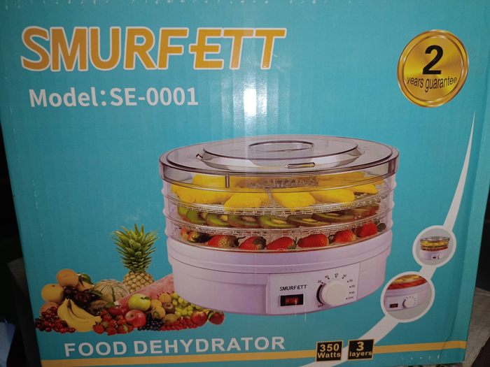 Сушилка электрическая для фруктов овощей, грибов, зелени SMURFETT, SE-0001 3400 8986