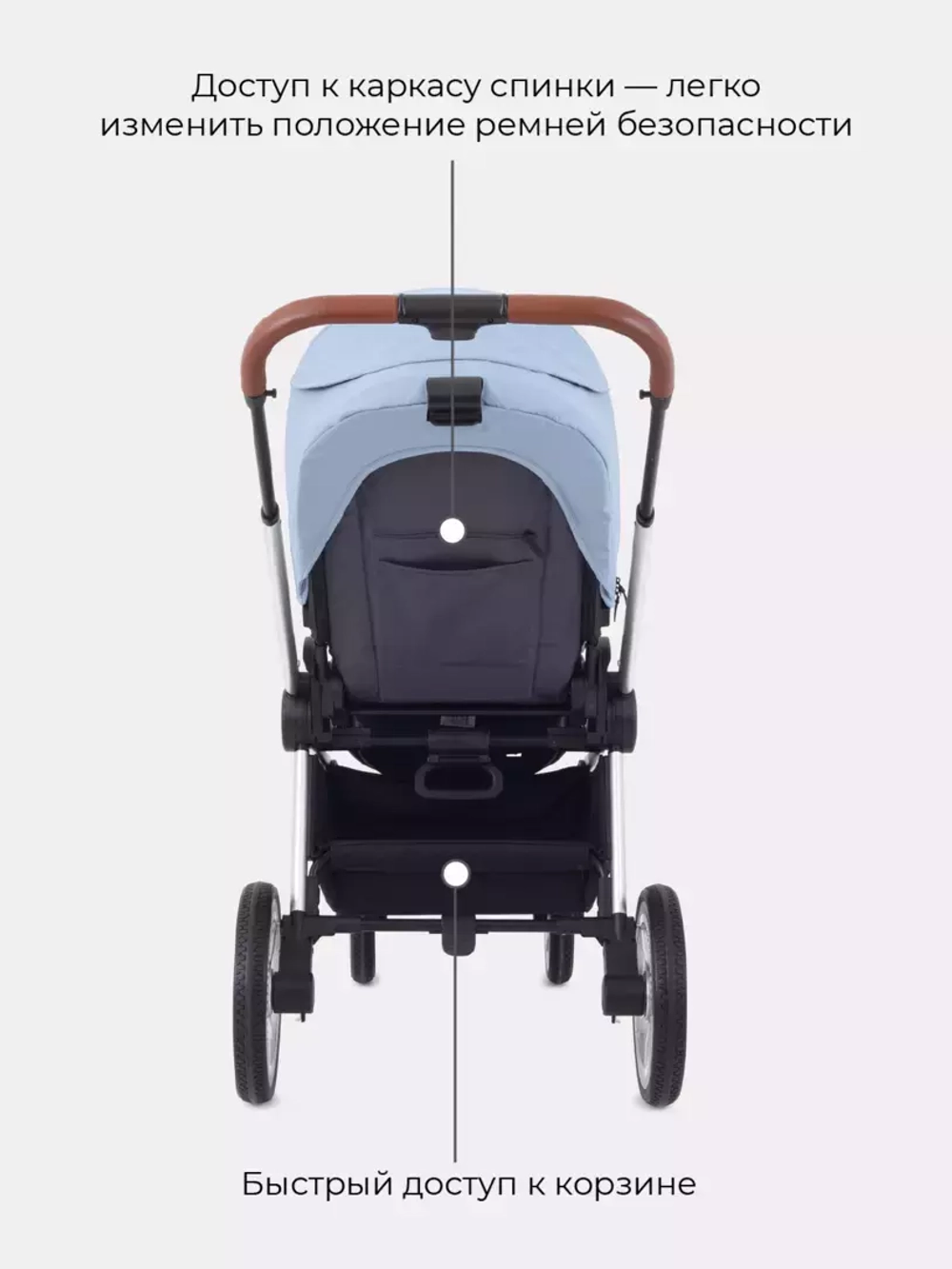 Коляска детская "FLEX" (2в1) RA070 Pacific Blue