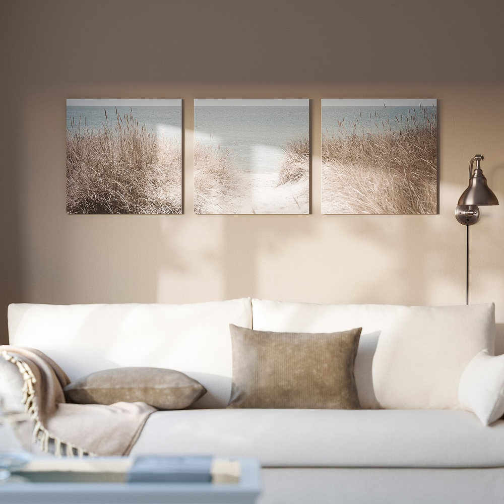 IKEA PJÄTTERYD  (ИКЕА ПЙЭТТЕРИД)  -  Картина - шведские дюны 56x56 см