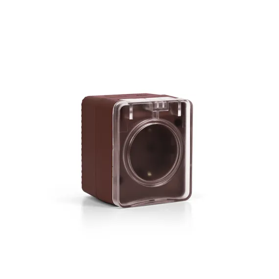 Розетка с крышкой IP54 Systeme Electric AtlasDesign Profi54 Коричневый ATN546045