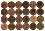 Набор 1 копейка СССР (24 монеты без повторов) 1968, 70-91 м,л