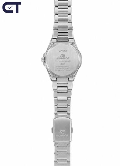 CASIO EFR-S108D-3AVUDF EDIFICE мужские наручные часы — ультратонкая модель с зелёным циферблатом и сапфировым стеклом
