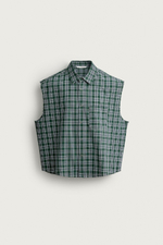 УКОРОЧЕННАЯ РУБАШКА-ТОП В КЛЕТКУ — ZARA