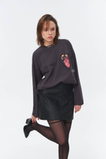 Юбка Burgundy | Черный