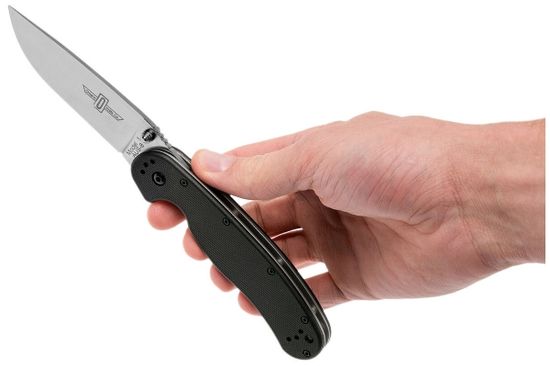 Складной нож Ontario RAT 1 Folder ONT/8848 c клинком из стали AUS-8A, рукоять GRN