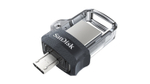 Флеш-накопитель SanDisk Ultra Dual Drive m3.0 64GB, USB-A/Micro B, R 130 МБ/с