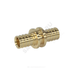 Муфта для PE-X труб аксиальная латунь Дн 25 РОС
