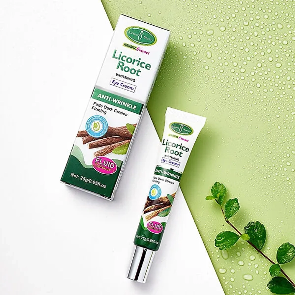 Осветляющий крем для век от темных кругов с экстрактом корня солодки Aichun Beauty Licorice Root Whitening Eye Cream, 25г