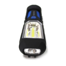 Лампа светодиодная аккумуляторная(4W COB+1W,2 магнита,крючок,180гр.,250Lm,1200mAh,USB провод,время раб.5ч,время заряд.3ч) RockForce##Rock FORCE RF-L02