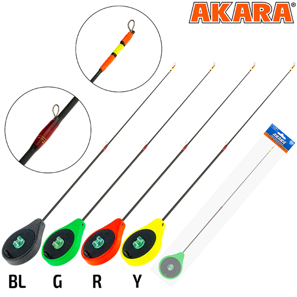 Удочка зимняя  Akara Ice Pro 355 (1,0-8,0 гр.) Green