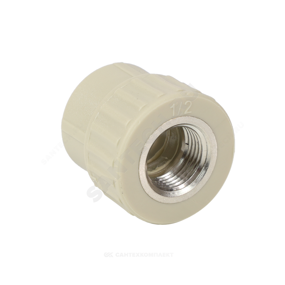 Муфта PP-R комбинированная серая Дн 20х1/2" ВР VALFEX 10129020Г