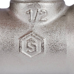 Вентиль ручной регулировки прямой STOUT - 1/2" (ВР/НР-американка, PN10, Tmax 120°C, с дополнительным уплотнением)