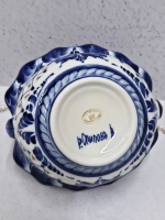 Конфетница Корзиночка Гжель