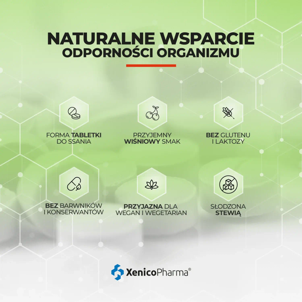 XeniVIT bio Acerola C 1000 с биофлавоноидами - диетическая добавка, 30 пастилок