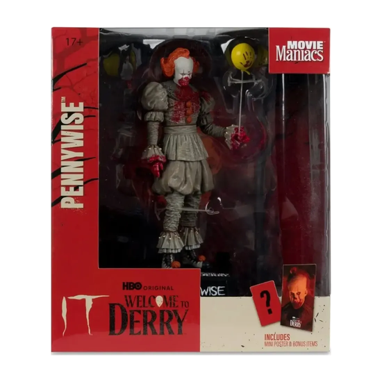 Фигурка McFarlane Movie Maniacs Добро Пожаловать в Дерри WV2 Bloody Pennywise Пеннивайз 15см — дополнительное фото