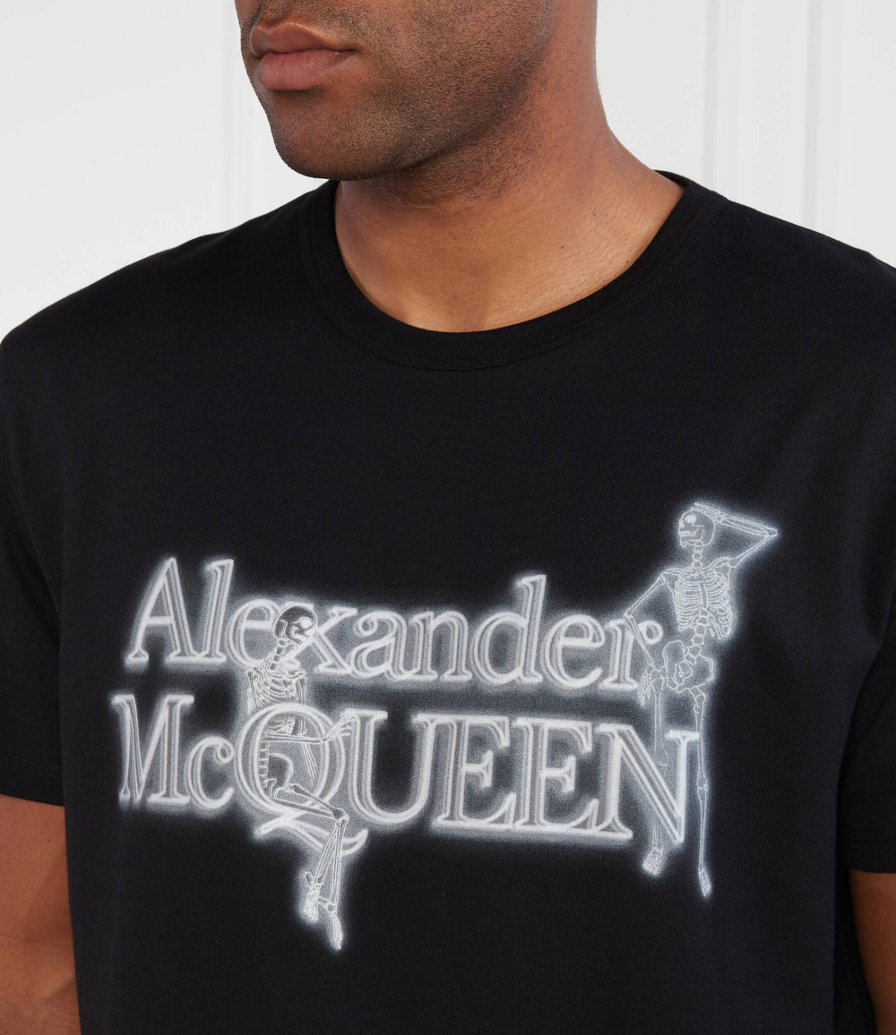 Футболка NEON SKEL Alexander McQueen - черный(750656 QVZ07)