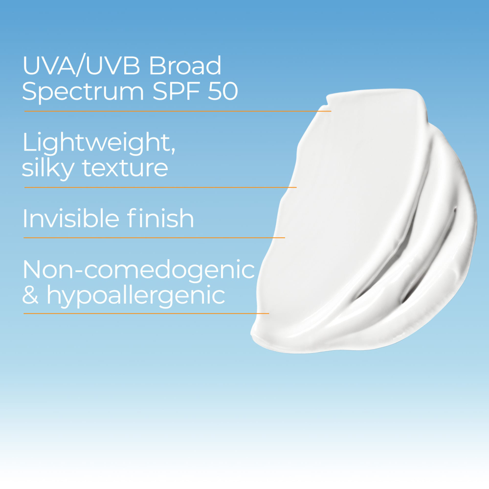 Eucerin, Age Defense, лёгкий солнцезащитный лосьон для лица, SPF 50, без отдушек, 75 мл