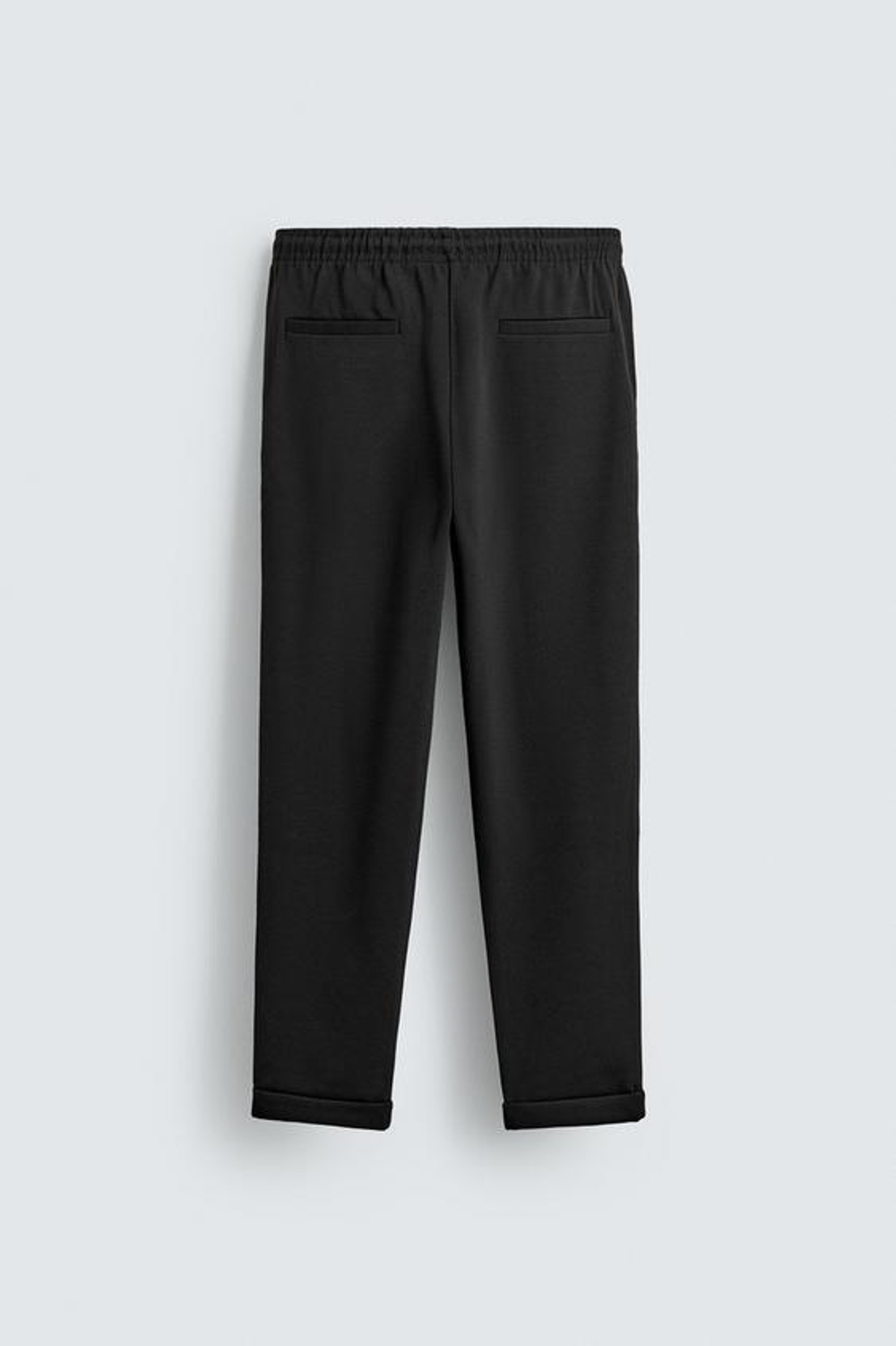 ZARA БРЮКИ-ДЖОГГЕРЫ NON IRON КОМФОРТНОЙ ПОСАДКИ, ЧЕРНЫЙ